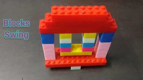 How to make swing with blocks | How to play with blocks