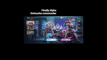 Finally Alpha Onimusha commondar 🔥#mobilelegends #shorts #mlbb