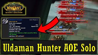 Hunter Uldaman Solo AOE Guide (Pendulum of Doom Farm) | #classicwow #seasonofdiscovery