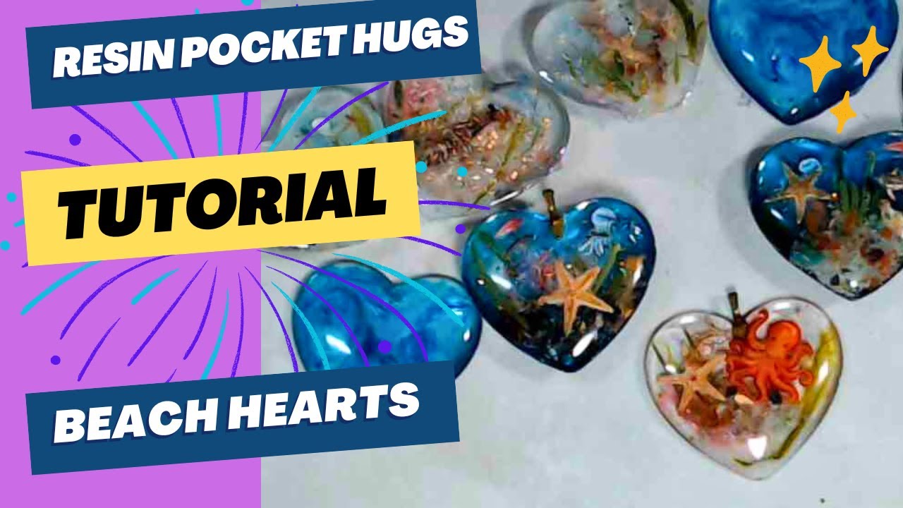 Pocket Hugs, Cloud technique in Resin, Alcohol Ink, JDiction Epoxy and  UV Resins