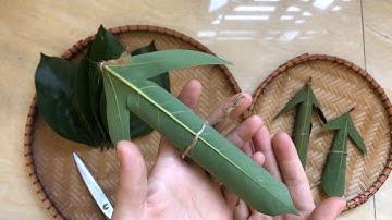 Làm con Trâu từ lá cây - Trò chơi tuổi thơ