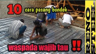 Cara Pasang Bondek Yang Baik Dan Benar