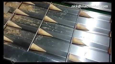 Full Automatic Ice Cream cone Production line|Rolled Sugar Cone Making Machine GELGOOG