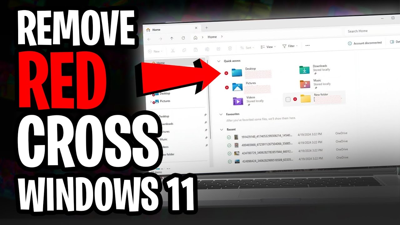 How to Remove Red Cross Mark from Folders and Icons in Windows 11 (2025 ...