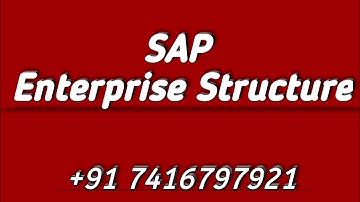 SAP FICO Enterprise Structure // Call or WhatsApp me @ +91 7416797921 For Advance SAP FICO training