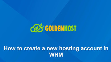 WHM Tutorial! How to create a new hosting account in WHM