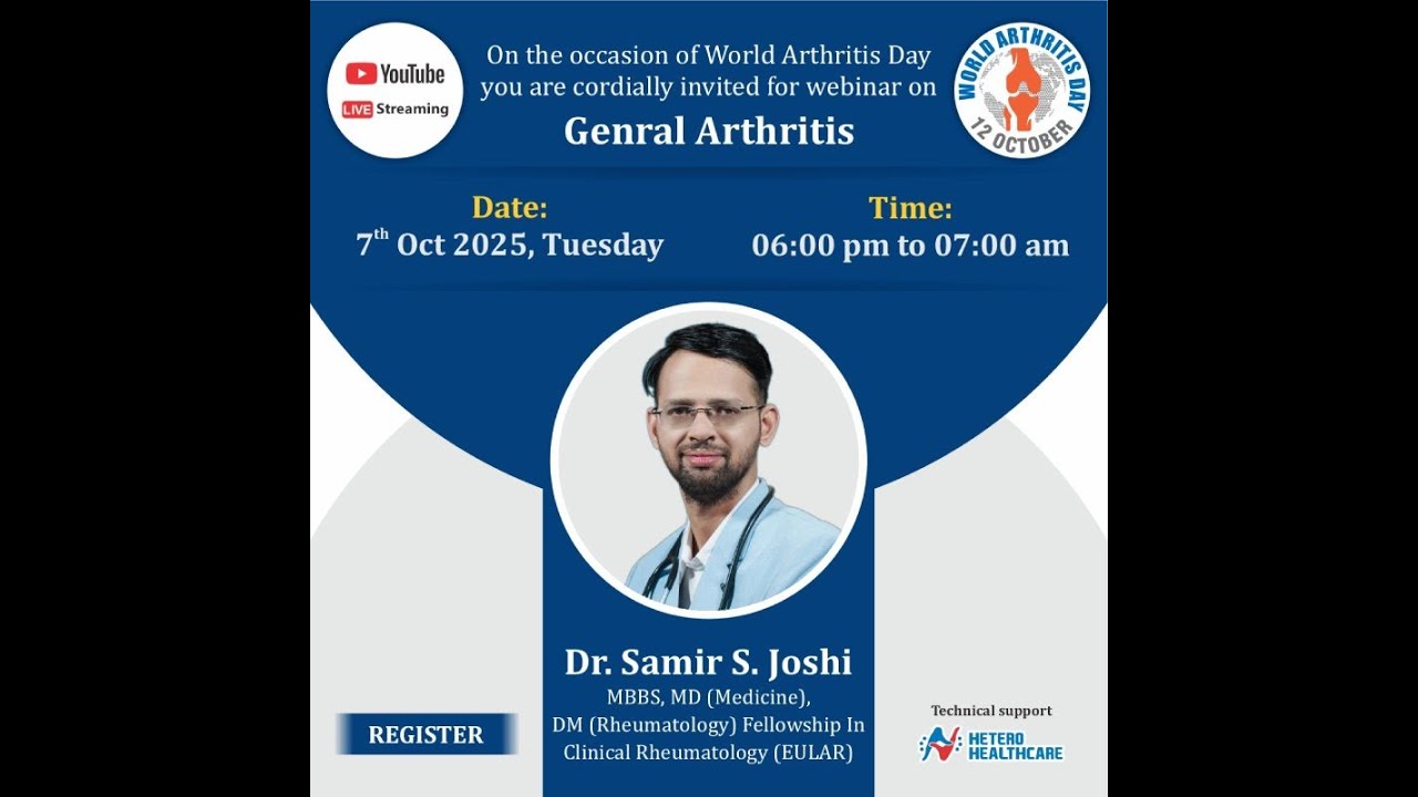 Arthritis Simplified World Arthritis Day by Dr. Samir Joshi