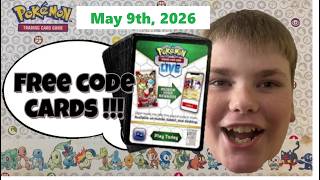 FREE 👀 Pokémon TCG Code Cards 🃏 for May 9th, 2026