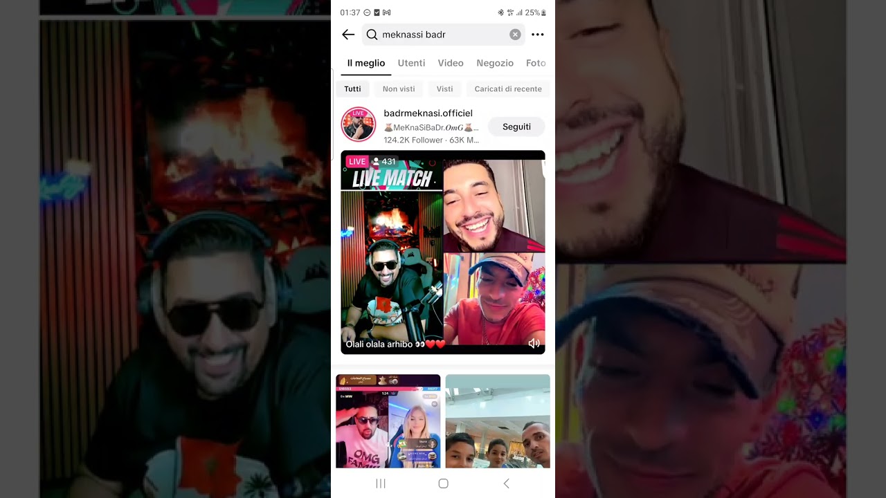 لايف  بدر المكناسي على سارة سعدية و مكالمته لمولاي شريف و خوك جوك يقول سارة سعدية غادي تشد 