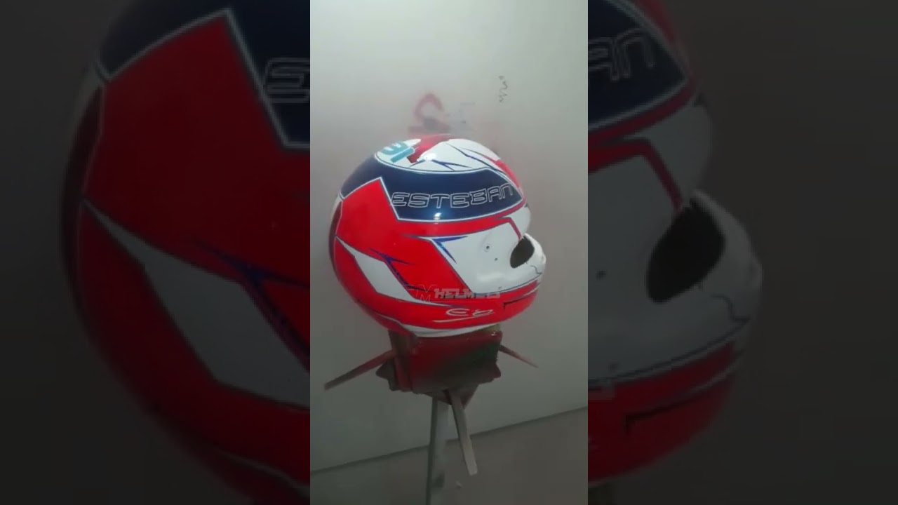 MAKING OF ESTEBAN OCON 2022 F1 REPLICA HELMET FULL SIZE