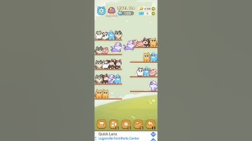 CAT SORT PUZZLE #mobilegaming #mobilegameplay #androidgameplay #catsortpuzzle