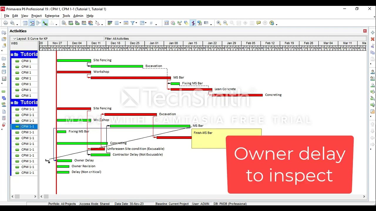 Time Impact Analysis Tutorial