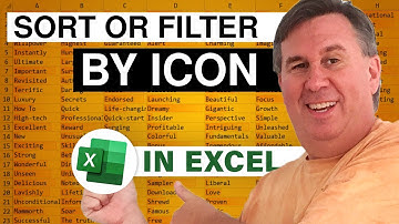 Excel Sorting Sorcery - Sort or Filter by Icon in Excel - Episode 2049