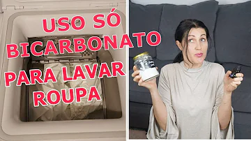 Pode colocar bicarbonato na máquina de lavar?