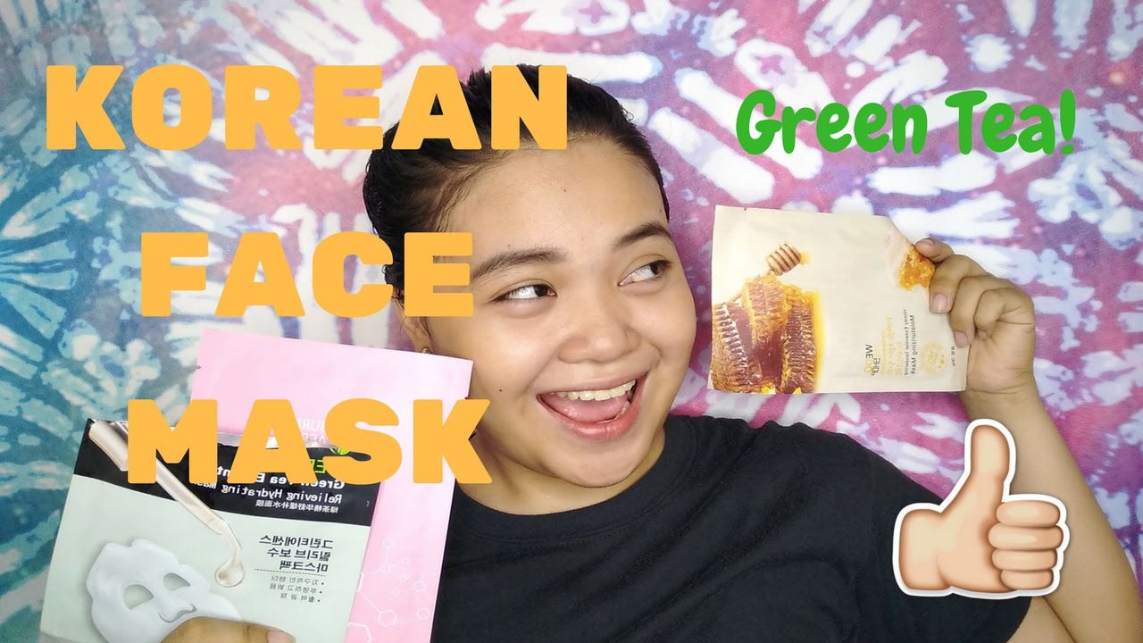 Vlog 10 Trying Korean Face Mask GREEN TEA MASK! YouTube