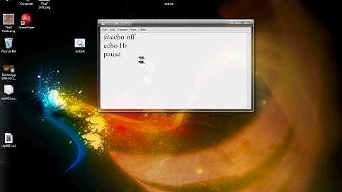 CMD/Batch File Lesson 1