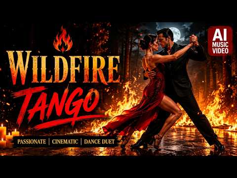 🔥 WILDFIRE TANGO | Passionate Cinematic Dance Duet | AI Music Video
