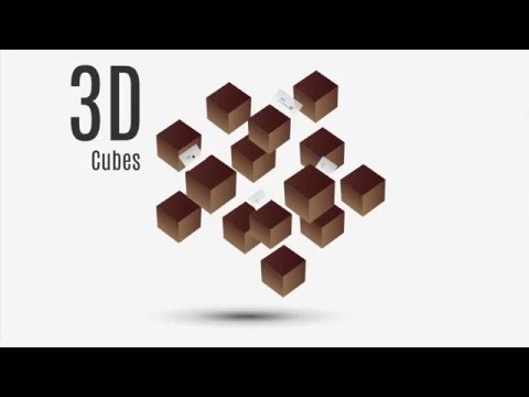 3D cubes Prezi template