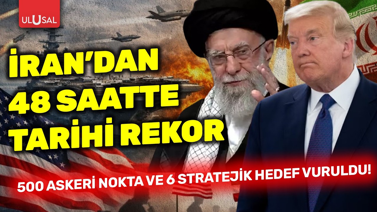 İran’dan 48 saatte tarihi rekor: 500 askeri nokta ve 6 stratejik hedef vuruldu!