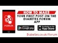How to: Create a post on the Diabetes Forum App on Anrdroid
