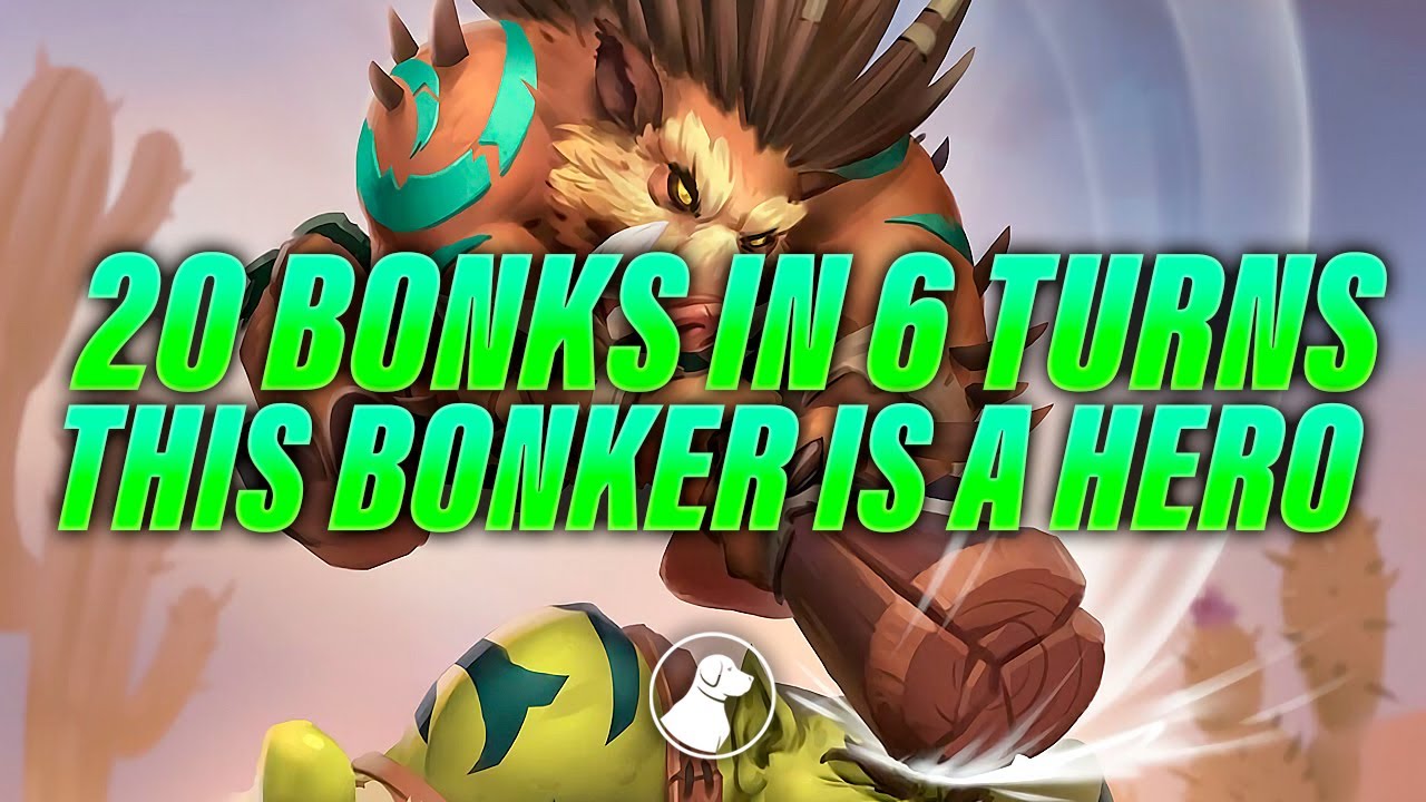 20 Bonks in 6 Turns, This Bonker is a Hero | Dogdog Hearthstone Battlegrounds