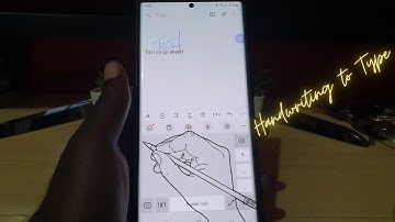 How to Use Handwriting in Samsung keyboard S22 Ultra