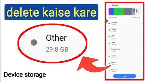 Storage Other file delete kaise kare || How to DELETE "OTHER" files Storage Android mobile ...