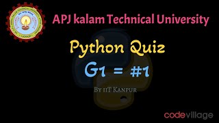 Celebrity Aktu : Python  G1=1 Quiz by iit Kanpur #aktu #iit_kanpur #python #demo #2nd_year #2022  #btech #cse Profile