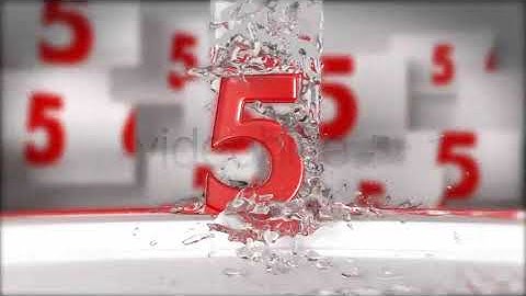 Countdown-Water - motion graphics video