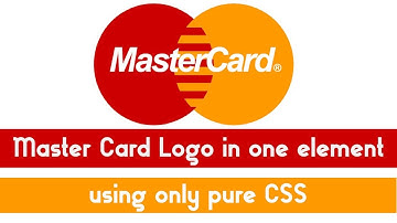 Mastercard logo in one element with animation using pure css