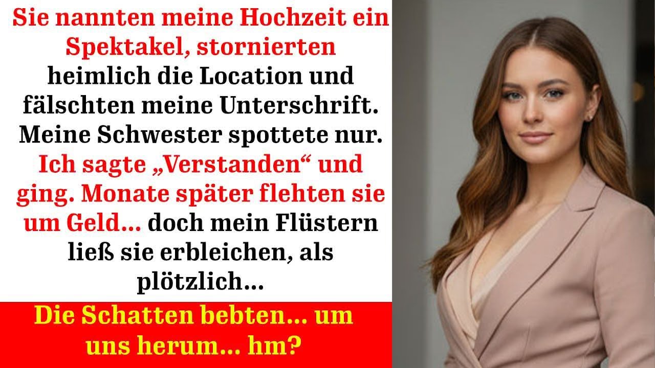 Als meine Familie heimlich meine Hochzeit zerstörte und später um Geld bettelte
