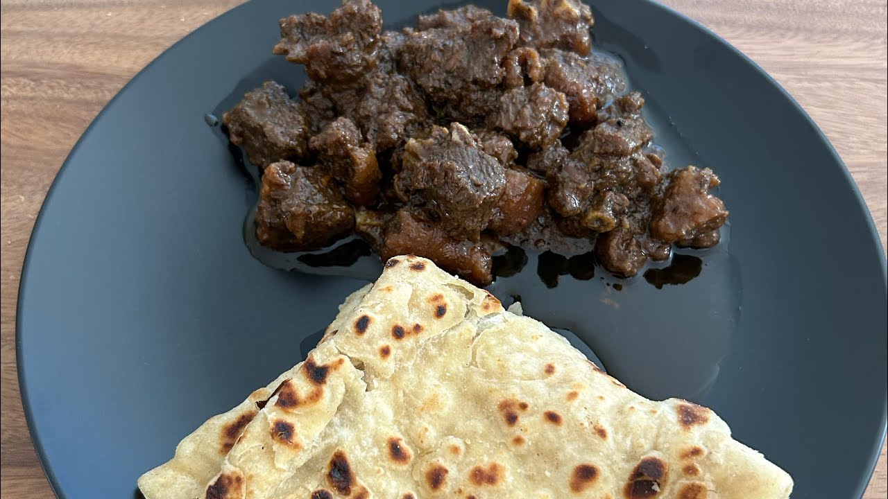 #196 Doksa in masala met paratha roti I buiten koken op tjoelha I ...