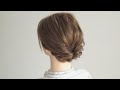 [ミディアムヘアのまとめ髪]簡単くるりんぱヘアアレンジ l Easy Hairstyle for Short-length l Simple Hairstyle