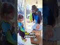 When delivering packages becomes father daughter bonding time