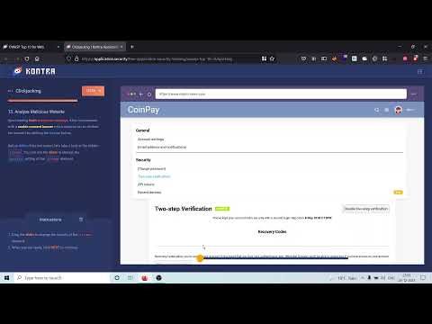 CLICKJACKING VULNERABILITY | KONTRA OWASP TOP 10 | EPISODE #19