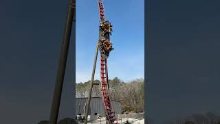 Georgia Gold Rusher off-ride – new for 2025 at Six Flags Over Georgia!