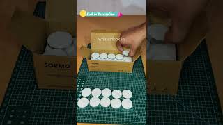 Solimo Wax Tealight Candles | Tealight Candles|Wax Candles|Diwali Candles|Smokeless|2 Hour Burn Time