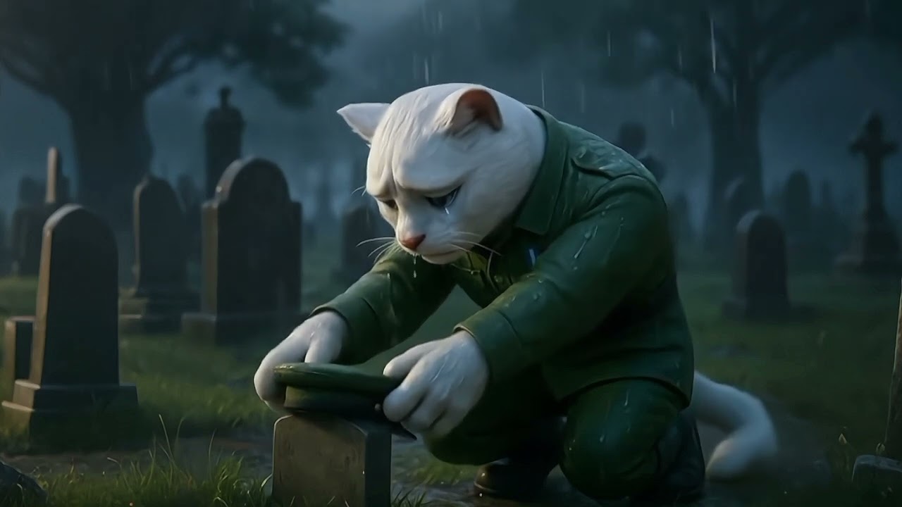 The Soldier Cat’s Final Salute 💔🐾 