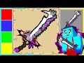 自分で描いた絵の剣でバトルしたら最強すぎたｗｗ😂【まいくら / マインクラフト】