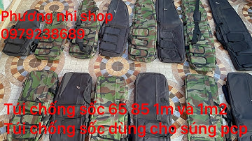 Túi chống sốc 3 lớp chịu được nước, dài 65cm 85cm 1m và 1m2 ,màu đen và dàn di - Túi đựng củi PCP