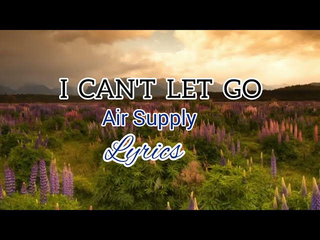 I CAN'T LET GO || LYRICS || AIR SUPPLY (MrPogs soundmix) class=