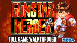 Gunstar Heroes Full Game | Sega Genesis 1993 | No Commentary