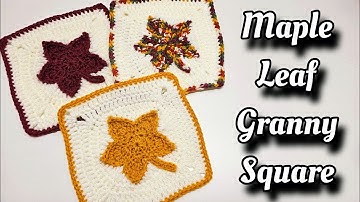 Crochet This EASY Maple Leaf Granny Square!