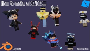 Step By Step: How to Create a Roblox Render in Blender!