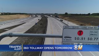 360 Tollway Opens Friday