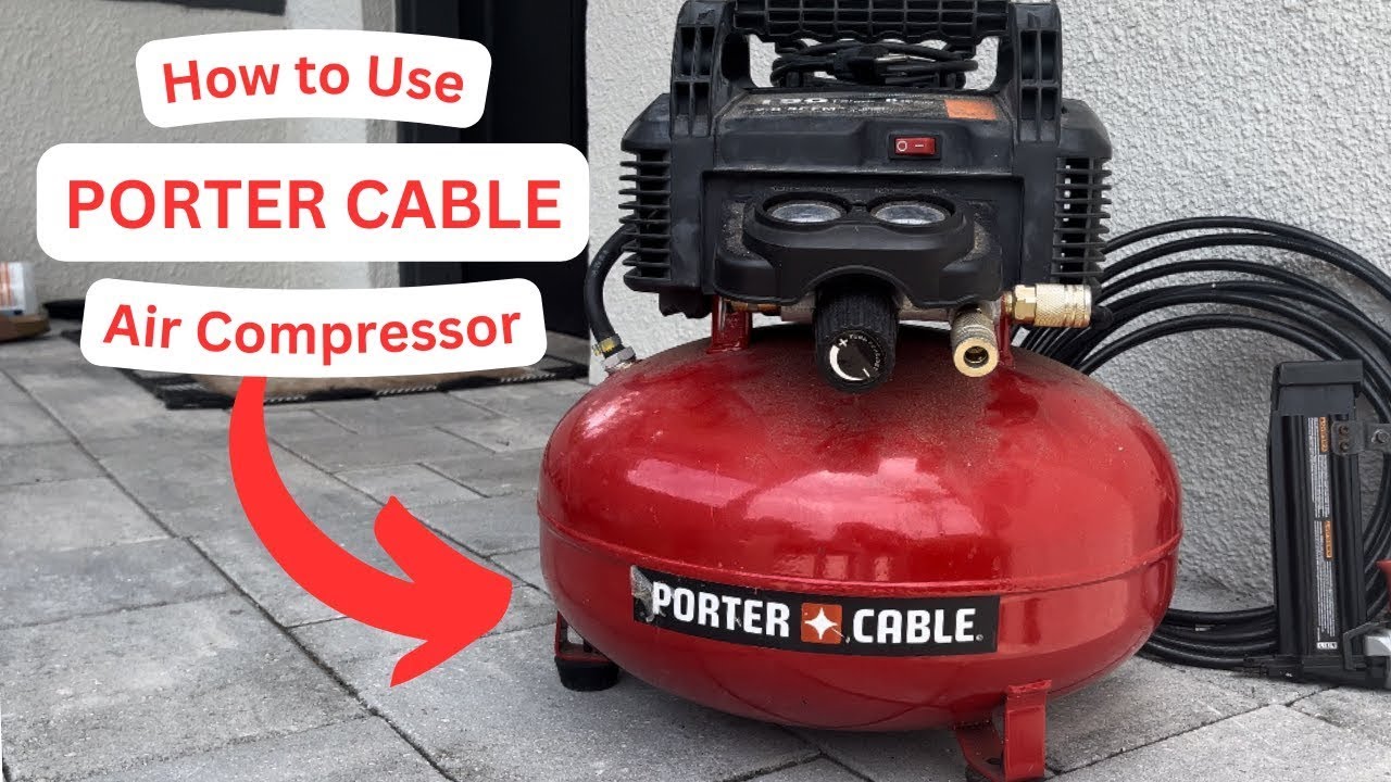 Porter‑Cable C2002 – Compact 6‑Gal Pancake Compressor with 150 PSI & Dual Ports!