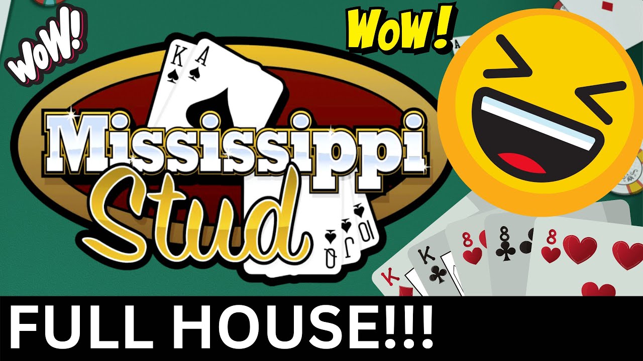 Mississippi Stud FULL HOUSE & STRAIGHT FLUSH! mississippistud 