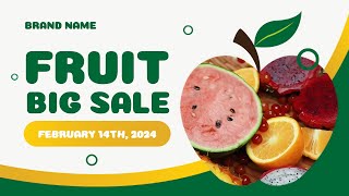 Fruit Big Sale Video | CapCut Web Template