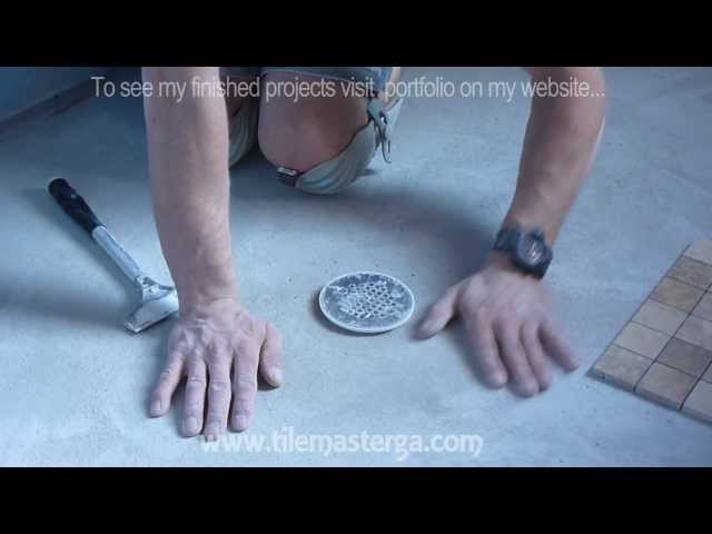 How To Install Mud In A Shower Floor Youtube Mud Floor With Two