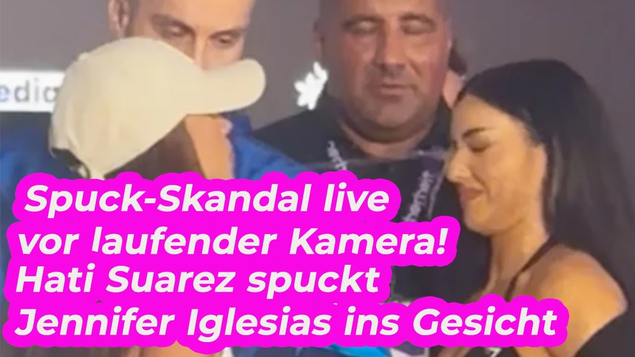 Spuck-Skandal live vor laufender Kamera! Hati Suarez spuckt Jennifer Iglesias ins Gesicht